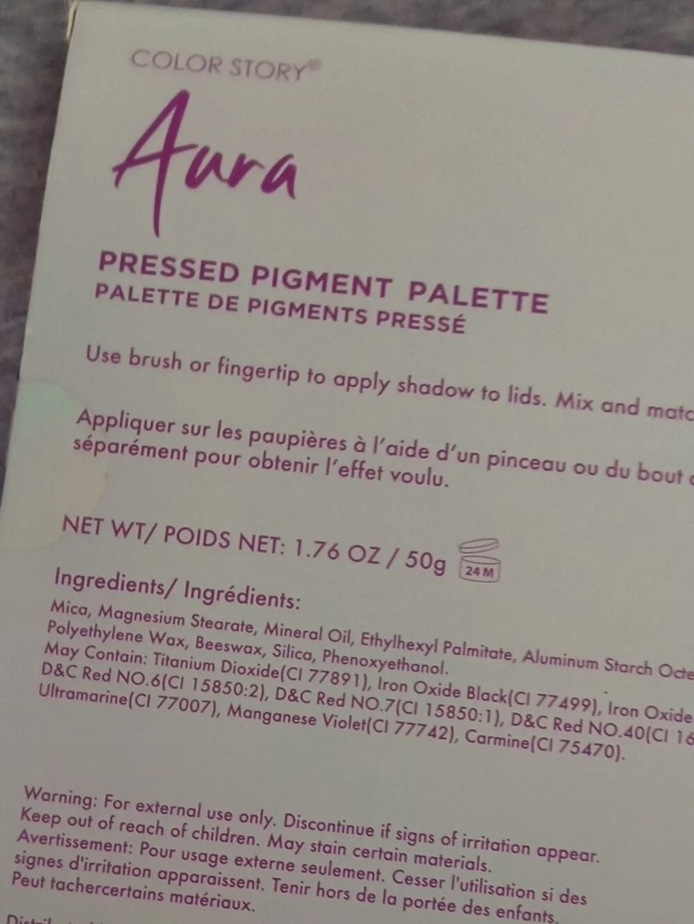 Color Story Aura Eyeshadow Palette - Pink, Purple & Blue Mix
